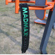 Пояс для важкої атлетики MadMax MFB-301 Suede Single Prong шкіряний Black/Green L