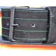 Пояс для важкої атлетики MadMax MFB-301 Suede Single Prong шкіряний Black/Green L