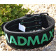 Пояс для важкої атлетики MadMax MFB-301 Suede Single Prong шкіряний Black/Green L
