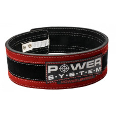 Пояс для тяжелой атлетики Power System Stronglift PS-3840 Black/Red L/XL