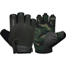 Перчатки для фитнеса RDX T2 Half Army Green PLUS-XL