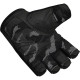 Рукавички для фітнесу RDX T2 Half Black PLUS-LX