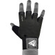 Рукавички для фітнесу RDX T2 Half Black PLUS-LX