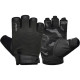 Рукавички для фітнесу RDX T2 Half Black PLUS-LX