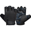 Рукавички для фітнесу RDX T2 Half Blue PLUS-M