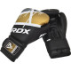 Боксерские перчатки RDX F7 Ego Black Golden 16 унций (капа в комплекте)