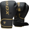 Боксерские перчатки RDX F6 Kara Matte Golden 8 унций (капа в комплекте)
