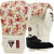 Боксерские перчатки RDX FL-6 WHITE-8 унций (капа в комплекте)