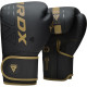 Боксерские перчатки RDX F6 Kara Matte Golden 6 унций (капа в комплекте)