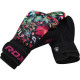 Боксерские перчатки RDX FL-3 FLORAL BLACK-8 унций (капа в комплекте)