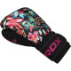 Боксерские перчатки RDX FL-3 FLORAL BLACK-8 унций (капа в комплекте)