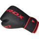 Боксерские перчатки RDX F6 MATTE RED-6OZ (капа в комплекте)