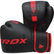 Боксерские перчатки RDX F6 MATTE RED-6OZ (капа в комплекте)