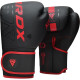 Боксерские перчатки RDX F6 MATTE RED-6OZ (капа в комплекте)