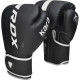 Боксерские перчатки RDX F6 Kara Matte White 6 унций (капа в комплекте)