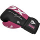Боксерские перчатки RDX REX F4 PINK/BLACK-8 унций (капа в комплекте)