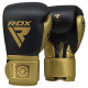 Боксерские перчатки RDX MARK PRO SPARRING TRI LIRA 2 GOLDEN-10 унций (капа в комплекте)