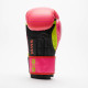 Боксерские перчатки Leone GN313 WAVES Fuxia 10 унций (капу в комплекте)