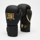 Боксерские перчатки Leone GN059D Black/Gold 10 унций (капу в комплекте)