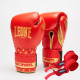 Боксерские перчатки Leone GN220 DNA Red 16 унций (бинты 4 м. в комплекте)