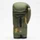 Боксерские перчатки Leone GN059G MILITARY EDITION Green 10 унций (капу в комплекте)