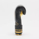Боксерские перчатки Leone GN220 DNA Black 10 унций (бинты 4 м. в комплекте)