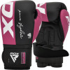 Боксерські рукавиці RDX REX F4 PINK/BLACK-12 унцій (капа в комплекті)