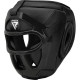 Боксерский шлем RDX T1 Grill Full Black S (капа в комплекте)