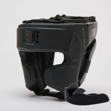 Боксерский шлем Leone CS435 BLACK Edition M (капа в комплекте)