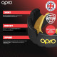 Капа OPRO Gold Braces под брекеты взрослая (возраст 11+) Blackl/Gold (art.102506001)
