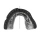 Капа OPRO Gold Braces под брекеты взрослая (возраст 11+) Blackl/Silver(art.102518001)