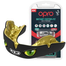 Капа OPRO Instant Eyes взрослая (возраст 11+) Black/Green (art.102524001)