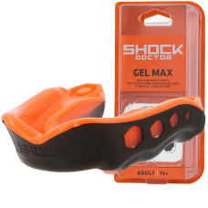 Капа Shock Doctor Gel Max взрослая (возраст 11+) Black/Orange (art. 6230-BK/OR-AD)