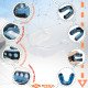 Капа Shock Doctor Gel Max детская (возраст до 10 лет) Clear (art. 6190-TC-YTR)