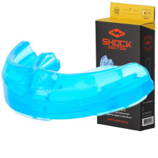 Капа Shock Doctor Single Braces под брекеты взрослая (возраст 12+) Blue (art. 4100-BLU-AD)