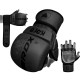 Перчатки ММА (Греплинговые перчатки) RDX F6 KARA Matte Black Plus S/M (капа в комплекте)