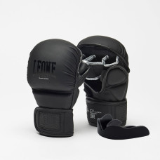 Перчатки греплинговые для ММА Leone BLACK Edition S (капа в комплекте)