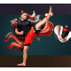 Компрессионные шорты для RDX MMA T16 2-в-1 RED/BLACK-M