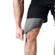 Компрессионные шорты для RDX MMA T16 2-в-1 BLACK/GREY-M