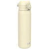 Бутылка для воды металлическая ION8 600 мл. Stainless Steel, Creamy White
