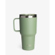 Термостакан (ізольована чашка) Bohtal з ручкою з нержавіючої сталі Tumbler Green 900 ml