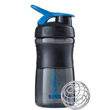 Шейкер спортивний (пляшка) BlenderBottle SportMixer Flip 20oz/590ml Black/Cyan
