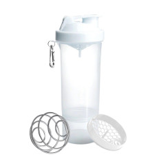 Шейкер спортивный SmartShake Slim 500ml Pure White