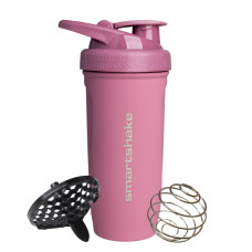 Шейкер спортивный SmartShake металлический Reforce Stainless Steel 30oz/900ml Deep Rose