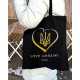 Экошопер BookOpt BK4036 Love Ukraine черный