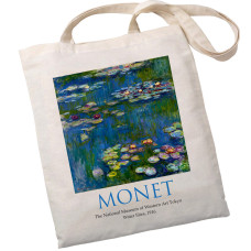 Экошопер BookOpt ВК4063 MONET «Водяные лилии» бежевый