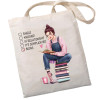Экошопер BookOpt BK4068 "BOOKS - источник знаний" бежевый