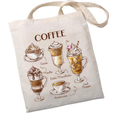 Экошопер BookOpt BK4067 "But first Coffee" бежевый
