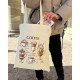 Экошопер BookOpt BK4067 "But first Coffee" бежевый