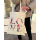Экошопер Bookopt ВК4072 LOVE (цветы), бежевый